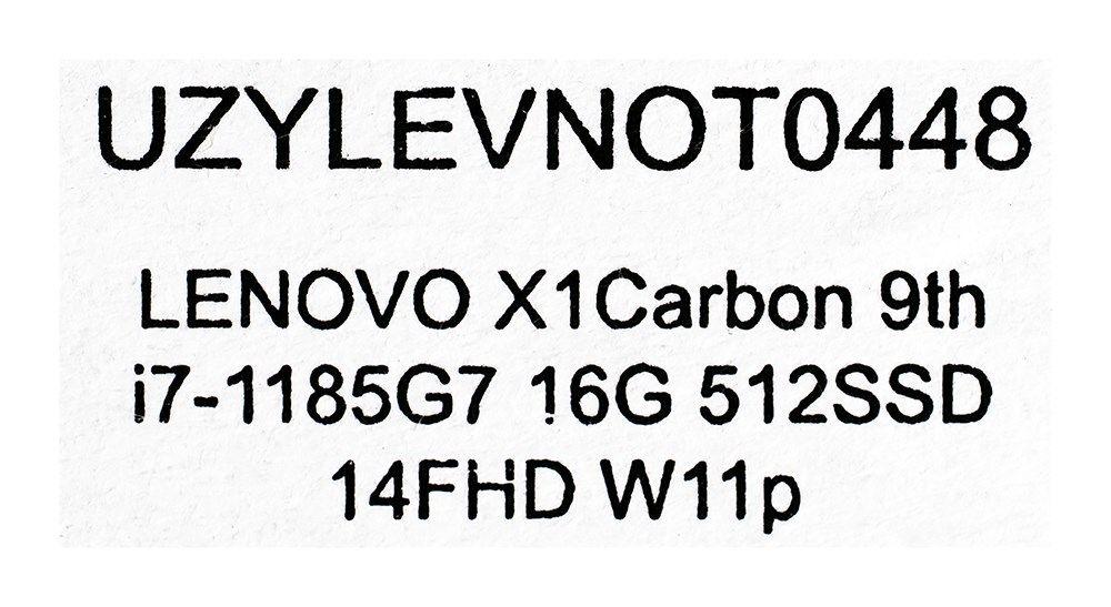 LENOVO X1 Carbon Gen.9 9th i7-1185G7 16GB 512GB SSD 14" FHD US QWERTY) Win11pro + zasilacz UŻYWANY — zdjęcie 6