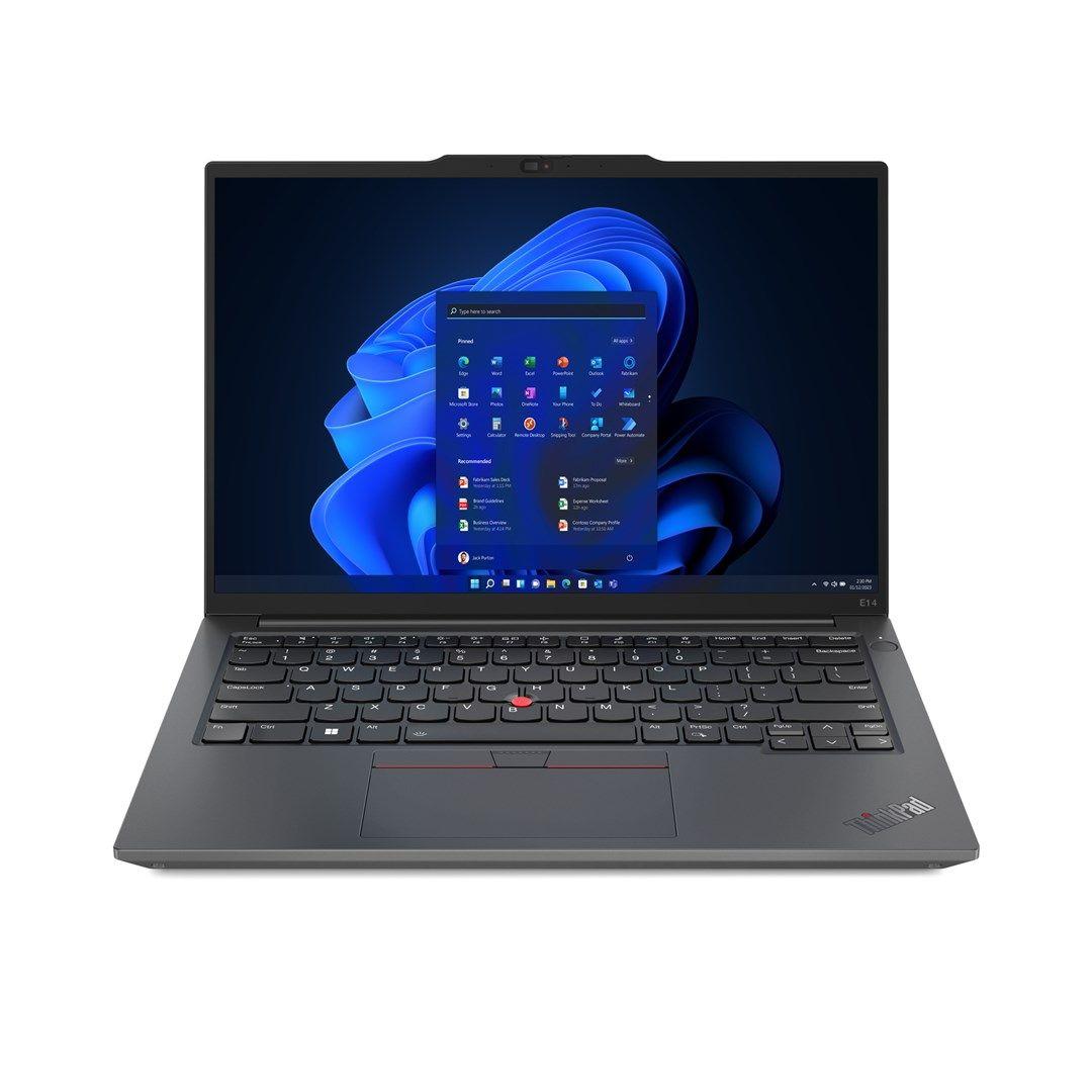 Lenovo ThinkPad E14 Gen 5 i7-1355U 14"WUXGA Touch IPS 300nits AG 16GB DDR4 SSD512 Iris Xe  Backlit Kb FgPr Cam1080p 47Wh W11Pro Graphite Black (REPACK) 2Y — zdjęcie 1