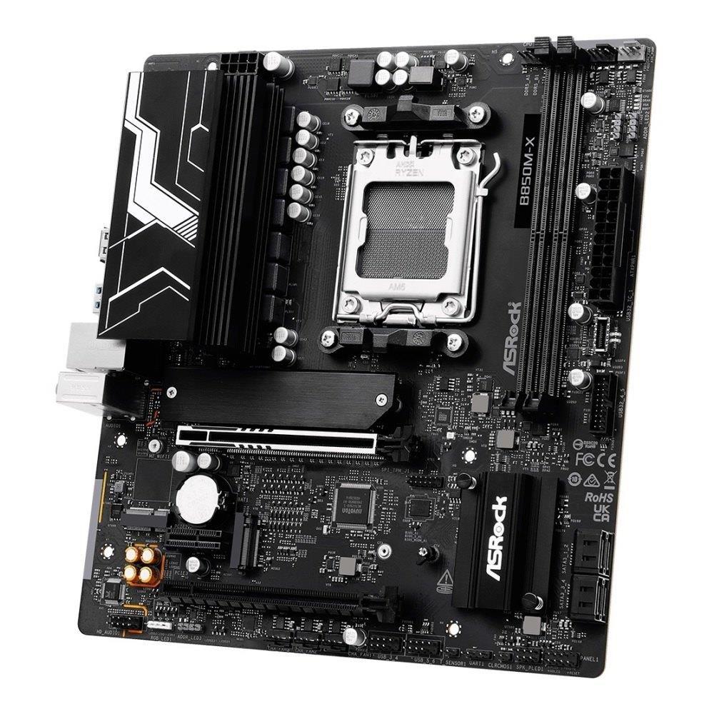 Płyta ASRock B850M-X R2.0 /AMD B850/DDR5/SATA3/M.2/USB3.0/PCIe5.0/AM5/mATX — zdjęcie 4