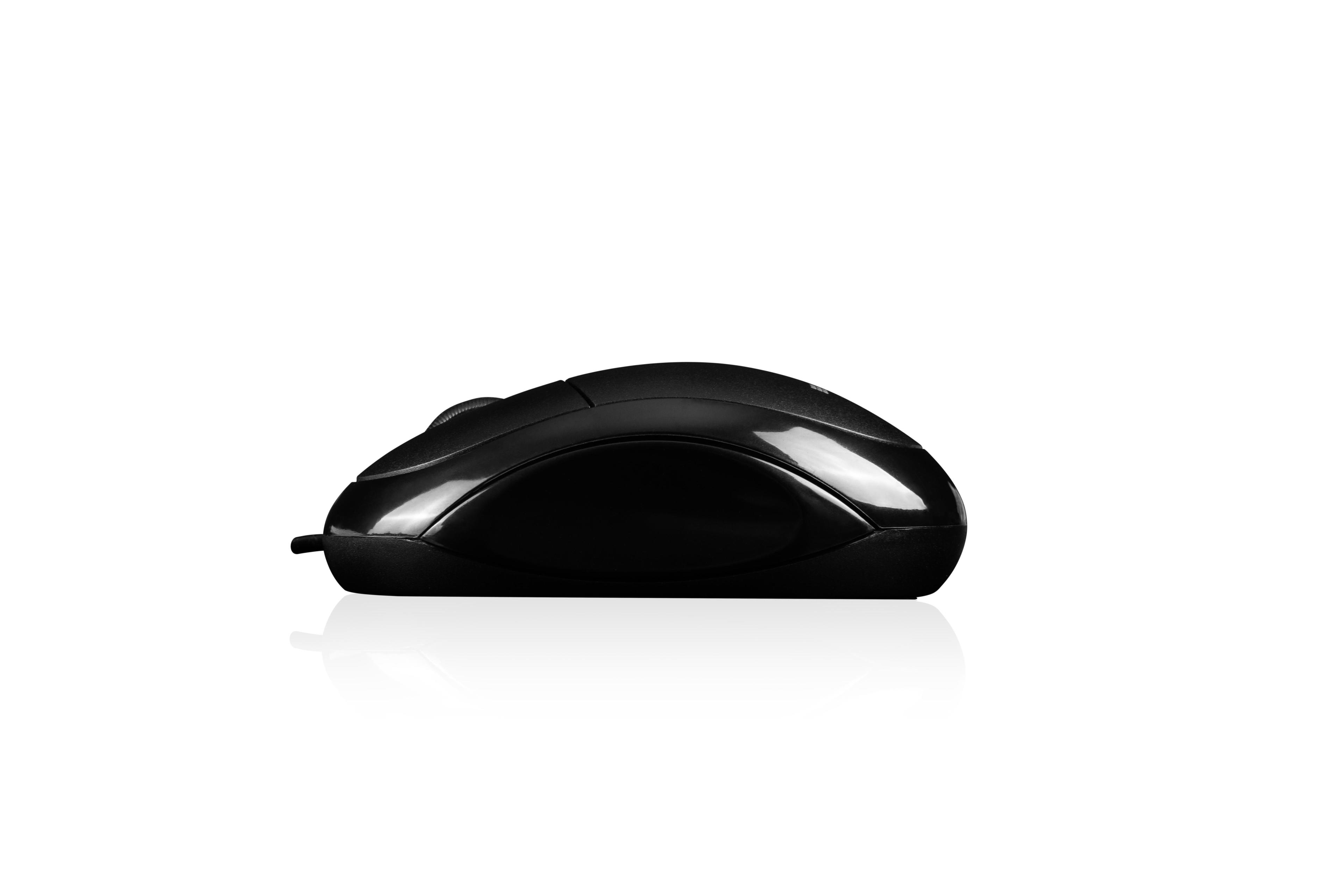 Mysz przewodowa LOGIC LM-11 optyczna czarna — zdjęcie 3