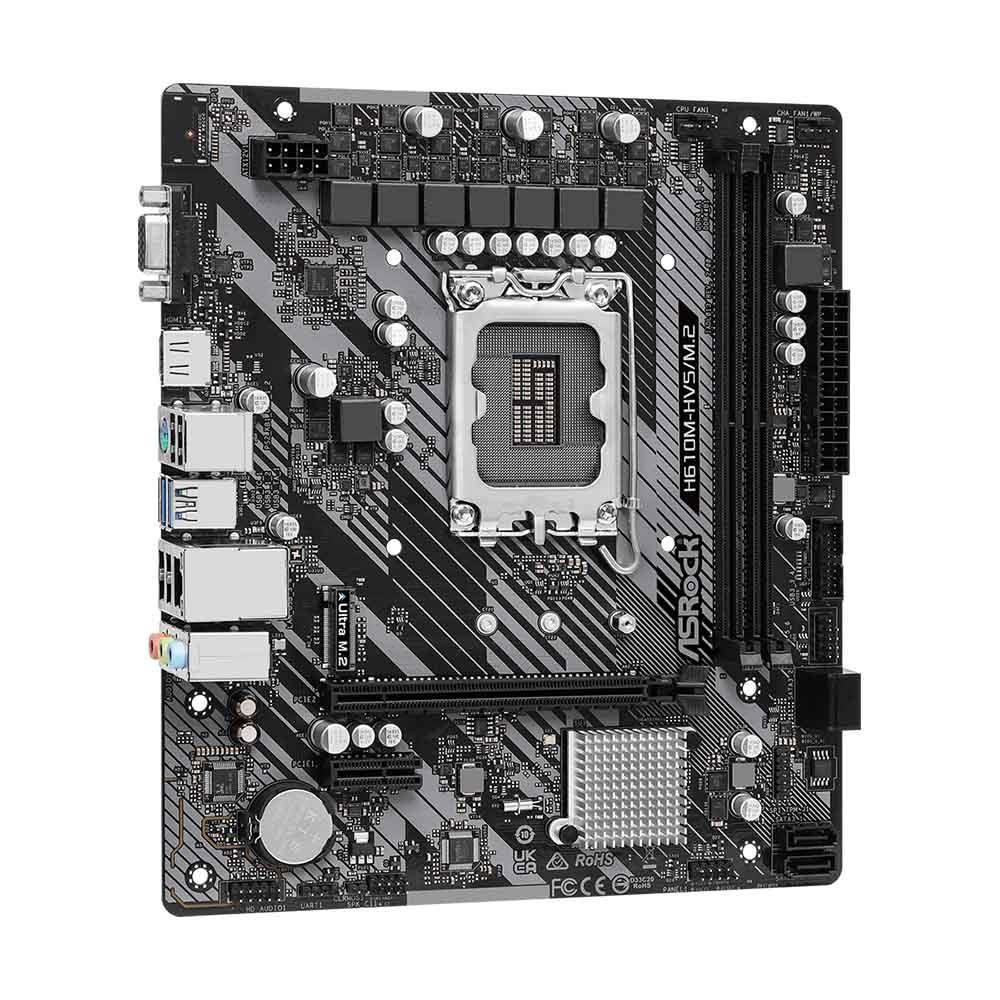 Płyta ASRock H610M-HVS/M.2 R2.0 /H610/DDR4/SATA3/USB3.0/PCIe4.0/s.1700/mATX — zdjęcie 2