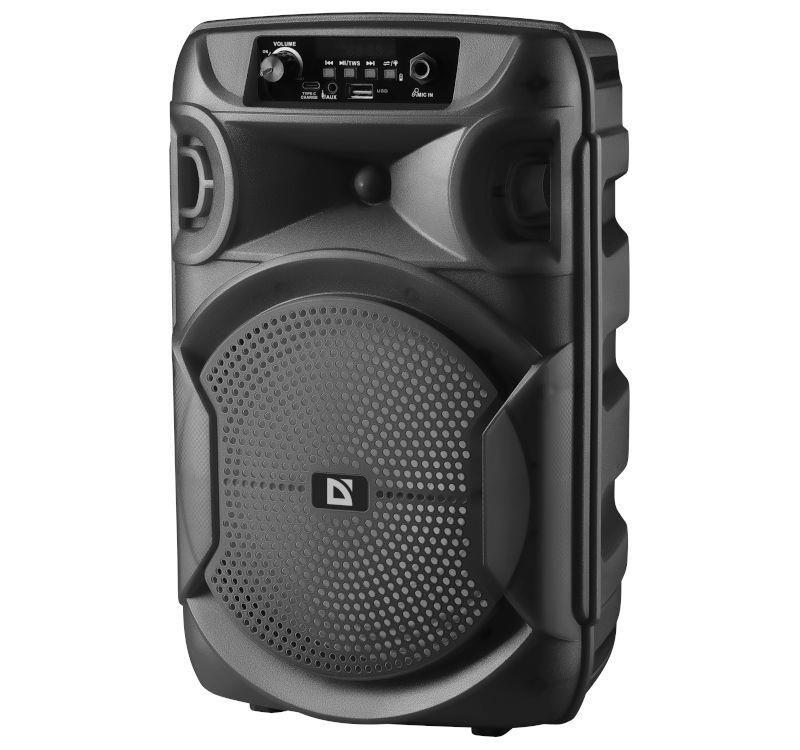 Głośnik Defender BOOMER 12 Bluetooth 15W MP3/FM/USB/AUX/TWS/LED/MIC KARAOKE czarny — zdjęcie 3