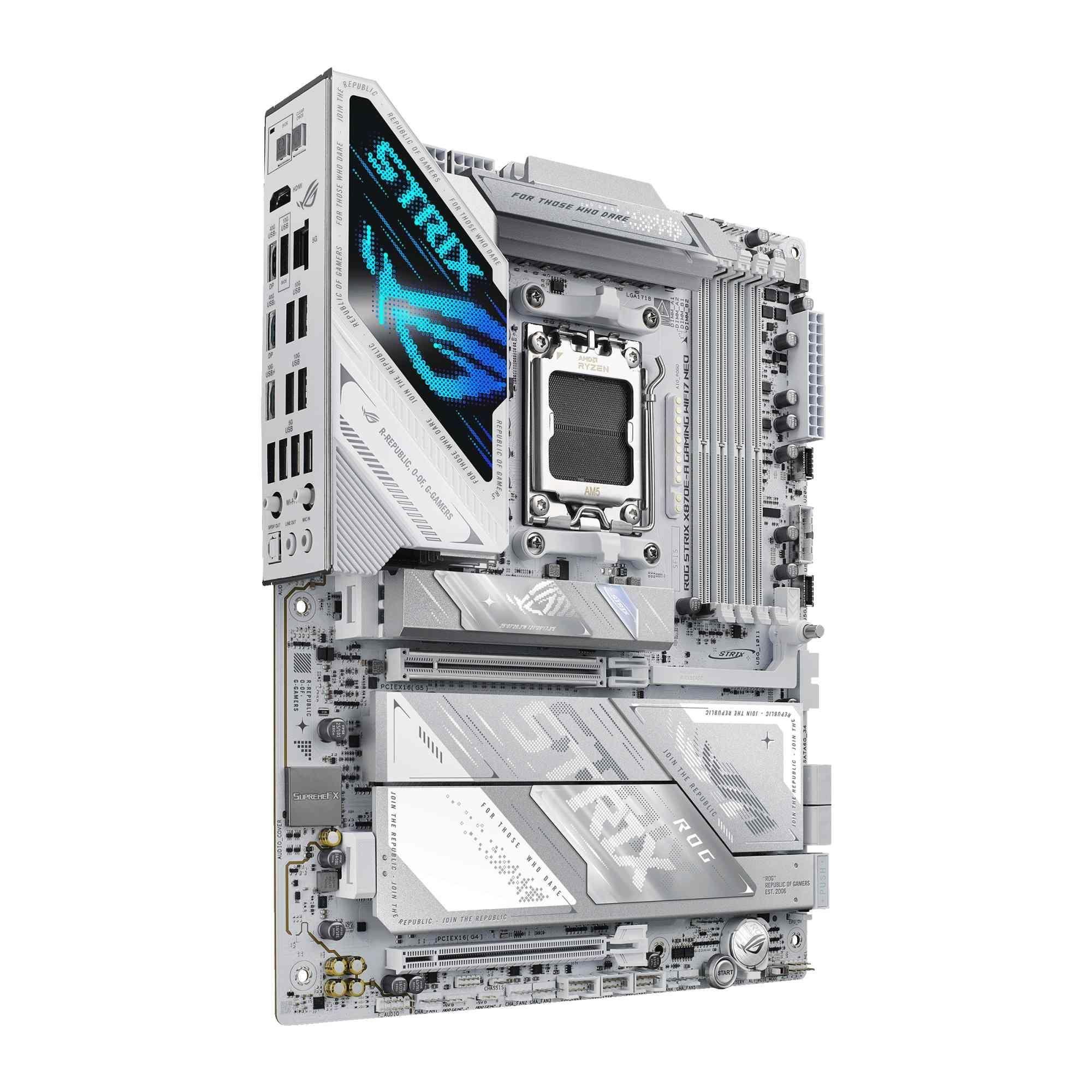 Płyta Asus ROG STRIX X870E-A GAMING WIFI7 NEO /AMD X870/DDR5/SATA3/M.2/USB4/WiFi/BT/PCIE5.0/AM5/ATX — zdjęcie 2