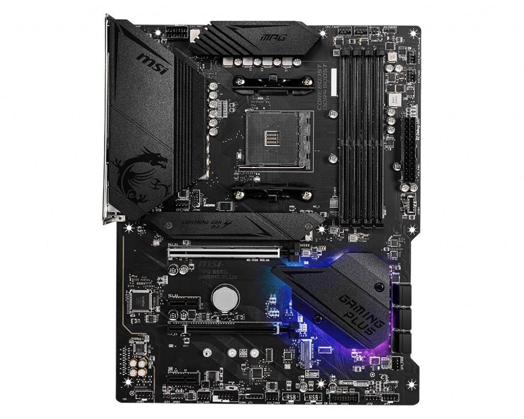 Płyta MSI MPG B550 GAMING PLUS /AMD B550/DDR4/SATA3/M.2/USB3.1/PCIe4.0/AM4/ATX — zdjęcie 2