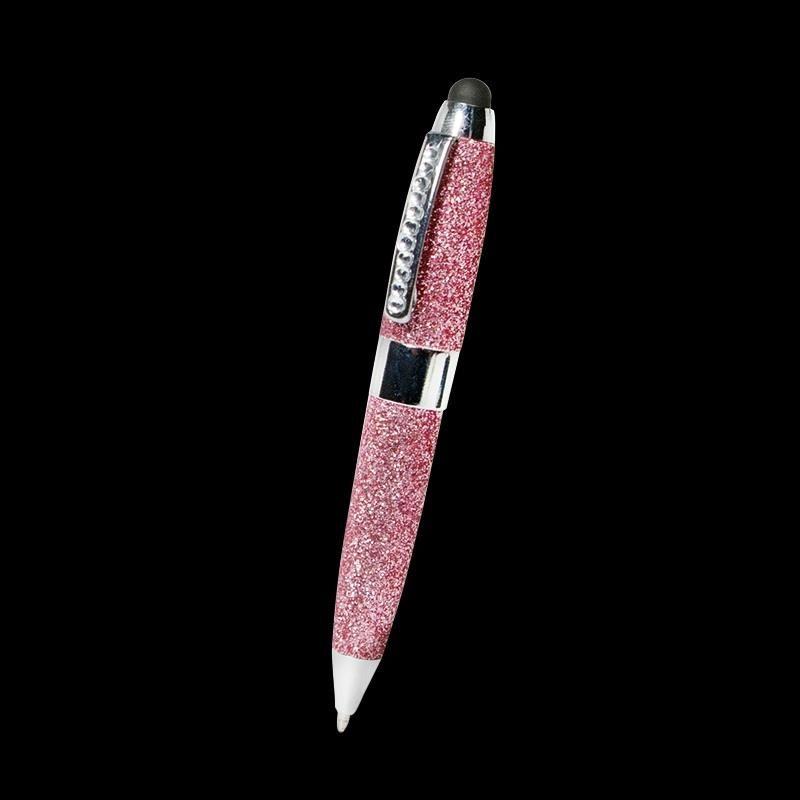 Mysz przewodowa LogiLink ID0124 Diamond optyczna USB 800dpi różowa & TouchPen — zdjęcie 3