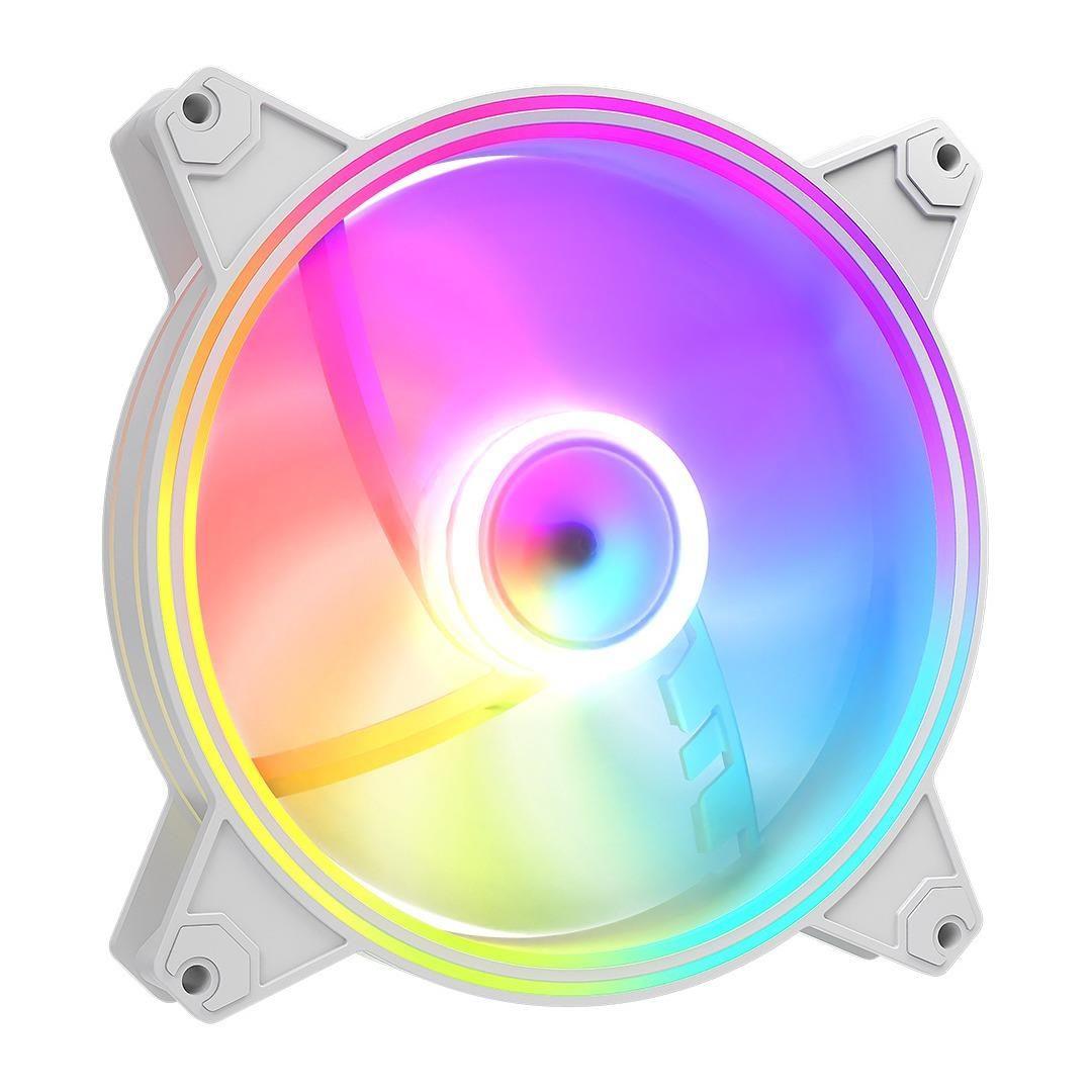 Wentylator Modecom Volcano APEX 140 ARGB REVERSE FAN biały