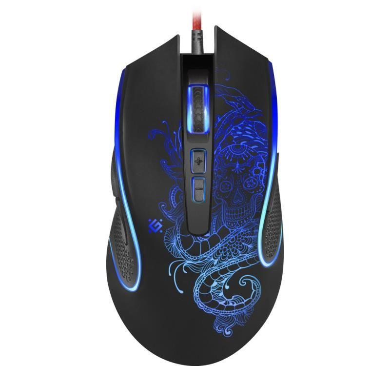 Mysz przewodowa Defender VENOM GM-640L 3200dpi Gaming 8P + GRA — zdjęcie 1