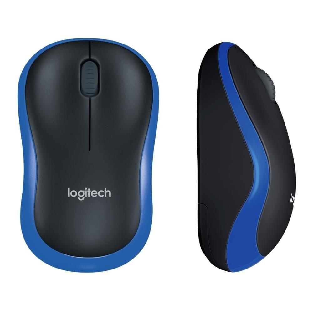 Mysz bezprzewodowa Logitech M185 optyczna niebieska — zdjęcie 4