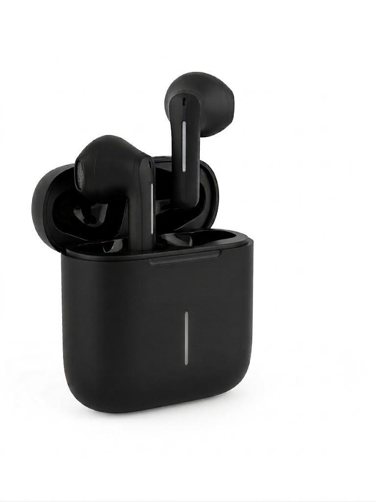 Słuchawki TWS z mikrofonem VAKOSS SK-810BK Bluetooth, ANC+ENC, douszne, ze stacją dokującą, czarne