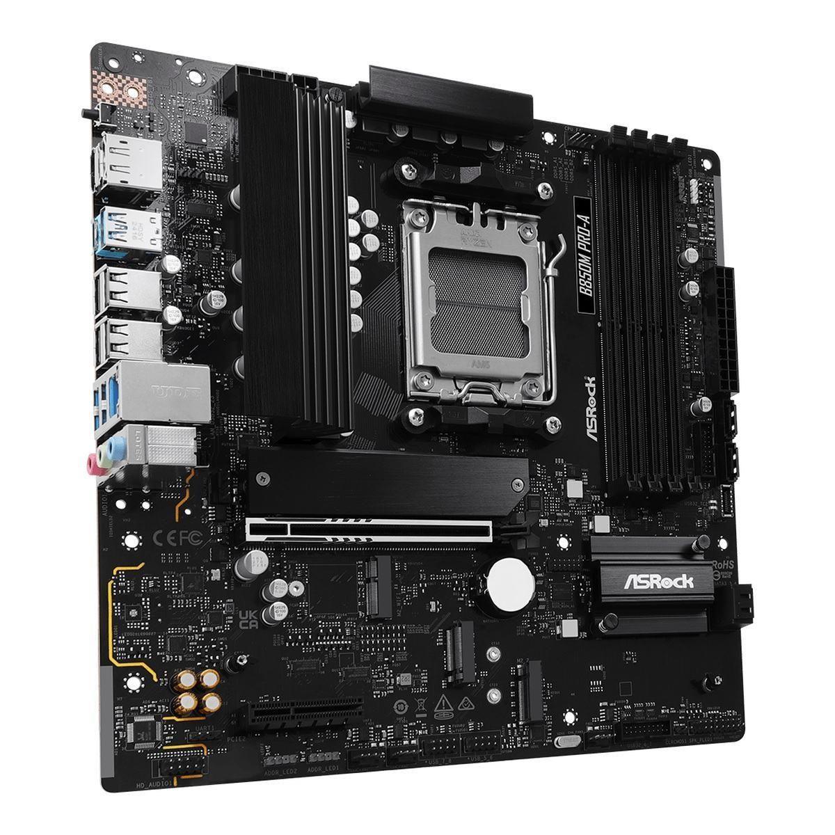 Płyta ASrock B850M Pro-A /AMD B850/DDR5/SATA3/M.2/USB3.1/PCIe5.0/AM5/mATX — zdjęcie 2