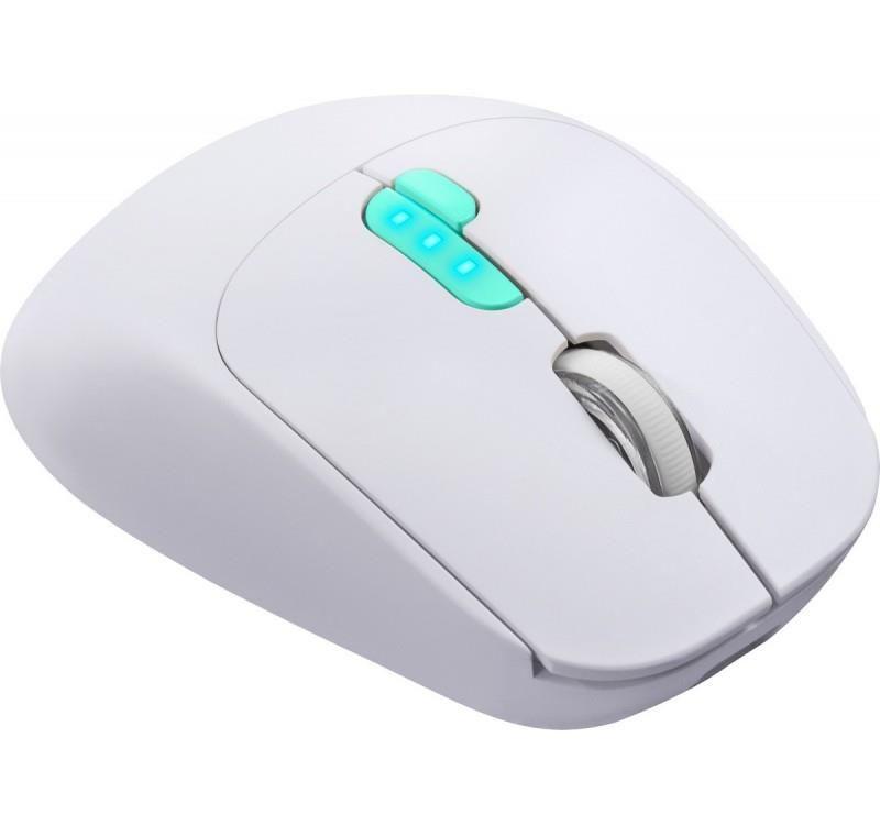 Mysz bezprzewodowa Defender NITTA MM-307 optyczna 1600dpi 2.4 GHz + Bluetooth biała AKUMULATOR — zdjęcie 3