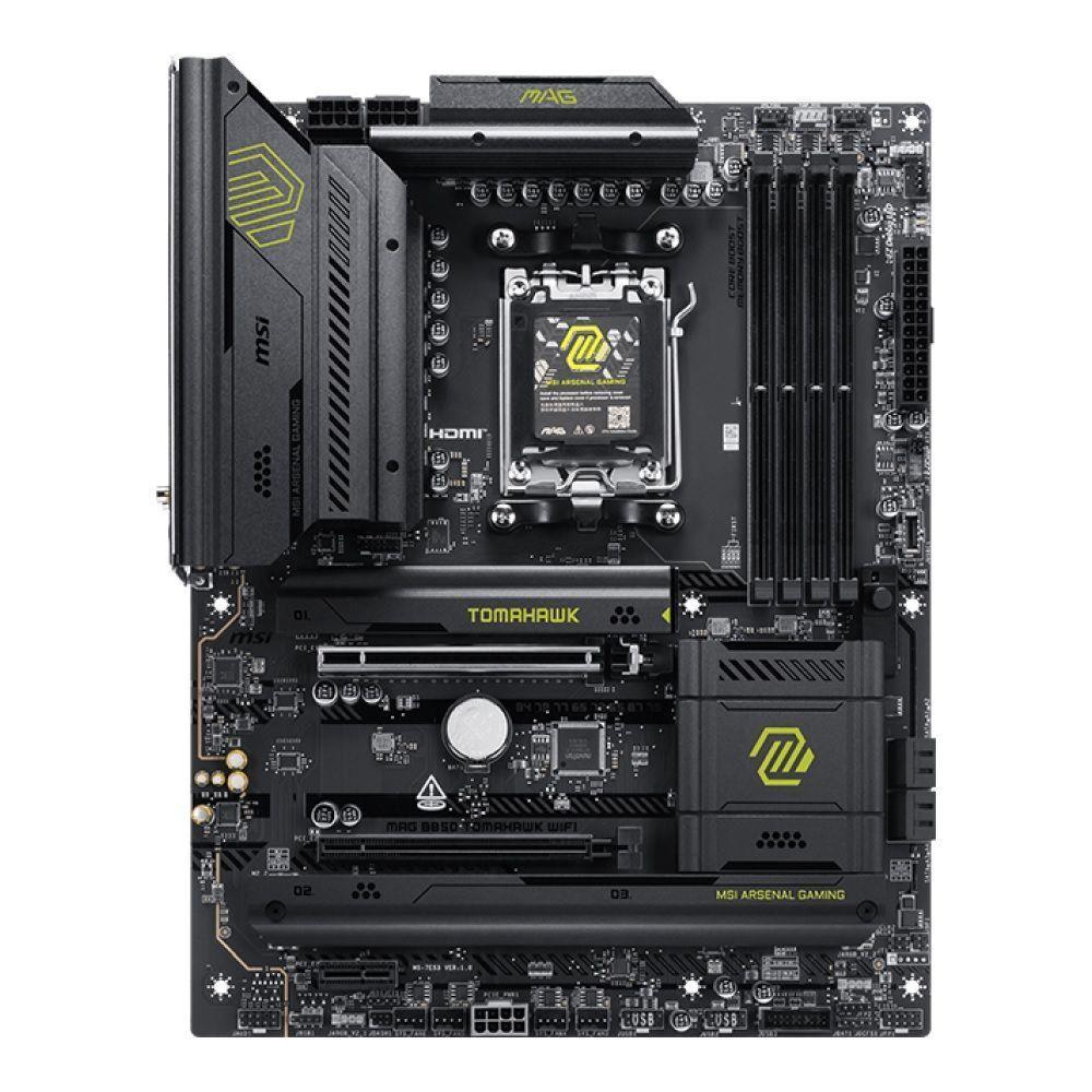 Płyta MSI MAG B850 TOMAHAWK WIFI /AMD B850/DDR5/SATA3/M.2/USB3.2/WiFi/BT/PCIe5.0/AM5/ATX — zdjęcie 1