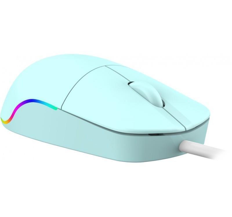 Mysz przewodowa Defender AZORA MB-241 OPTICAL 1200dpi 3P turkus kabel 1.8 m — zdjęcie 2