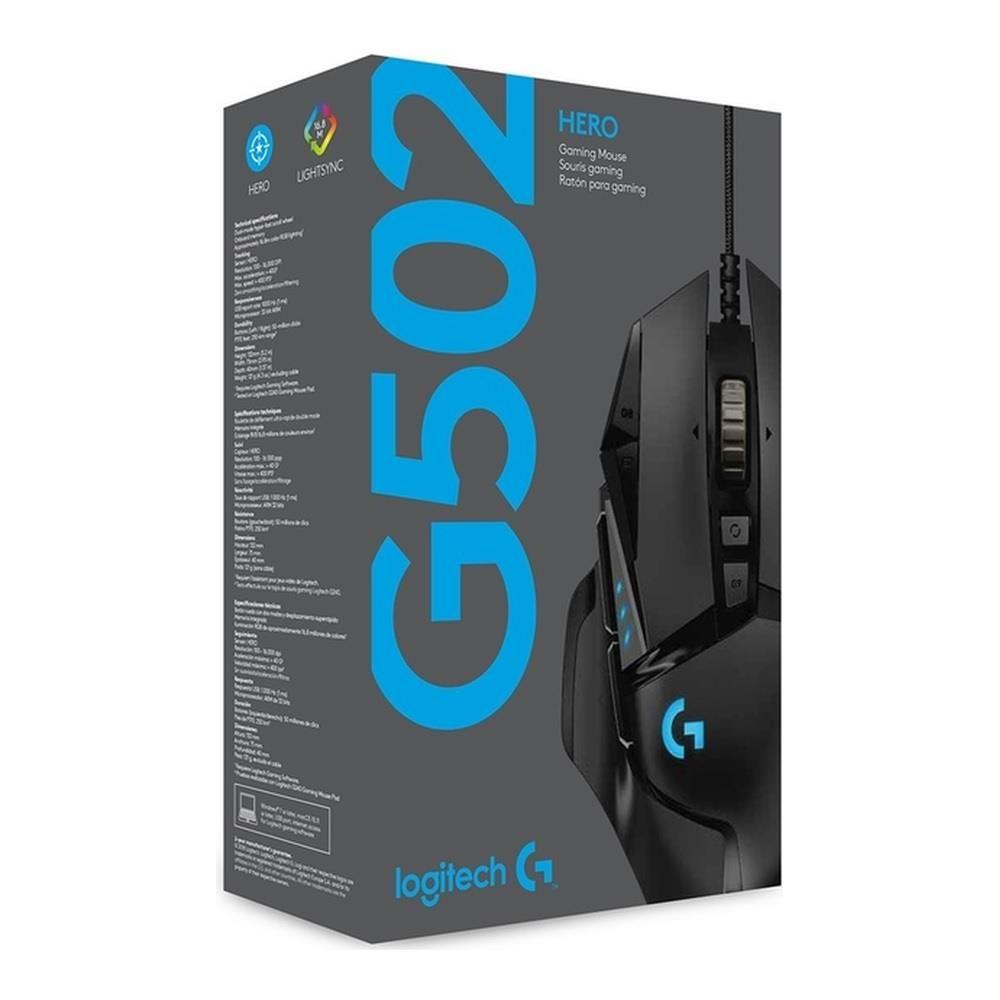 Mysz przewodowa Logitech G502 Hero optyczna Gaming USB czarna — zdjęcie 8