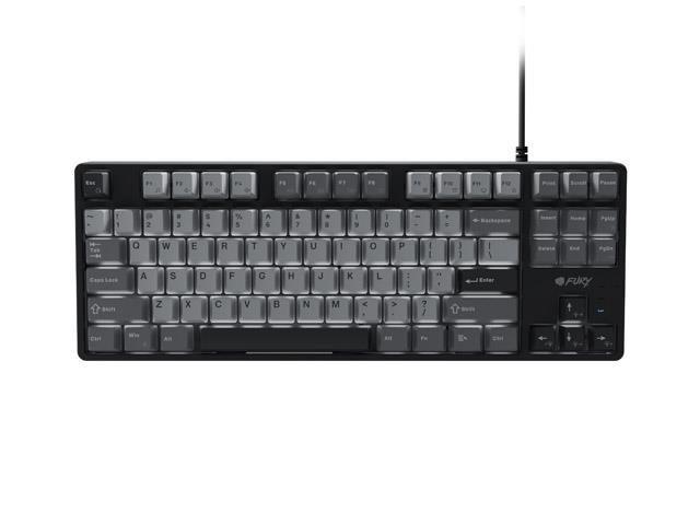 Klawiatura dla graczy gamingowa Fury Kanabo K2 US białe podświetlenie mechaniczna czarno-szara