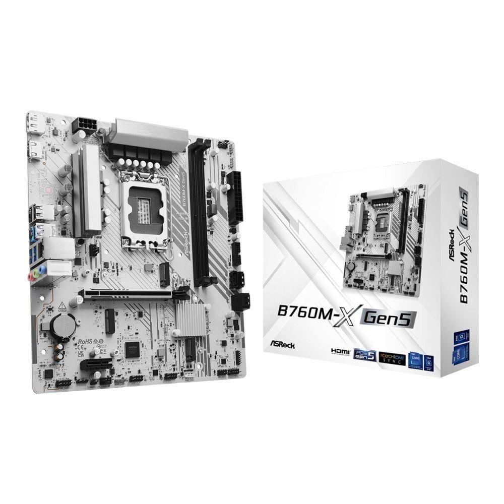Płyta ASRock B760M-X GEN5 /B760/DDR5/SATA3/M.2/USB3.0/PCIe5.0/s.1700/mATX — zdjęcie 5