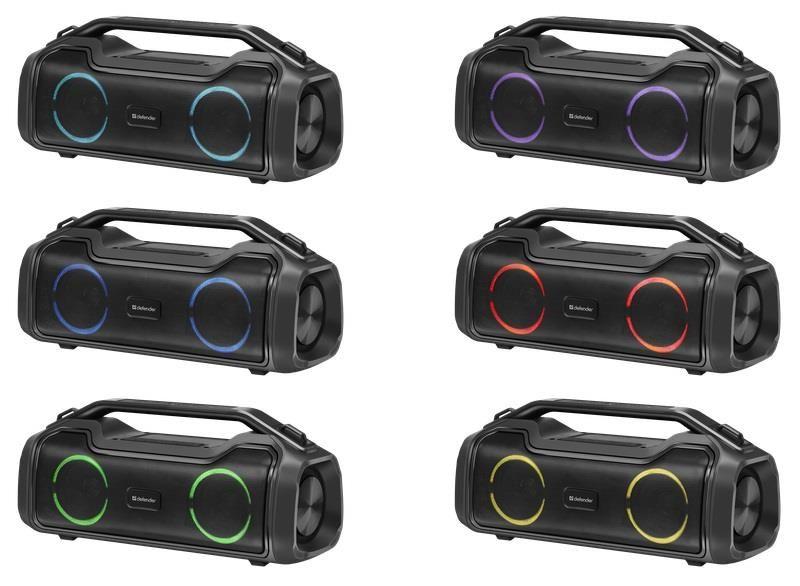 Głośnik Defender BEATBOX 50 Bluetooth 50W MP3/AUX/SD/USB/TWS/LED/IPX5/POWER BANK  czarny — zdjęcie 2