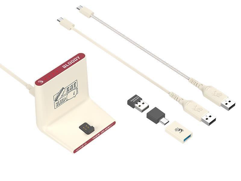 Mysz bezprzewodowa A4Tech Bloody R72 ULTRA DUO Pixels Red — zdjęcie 15