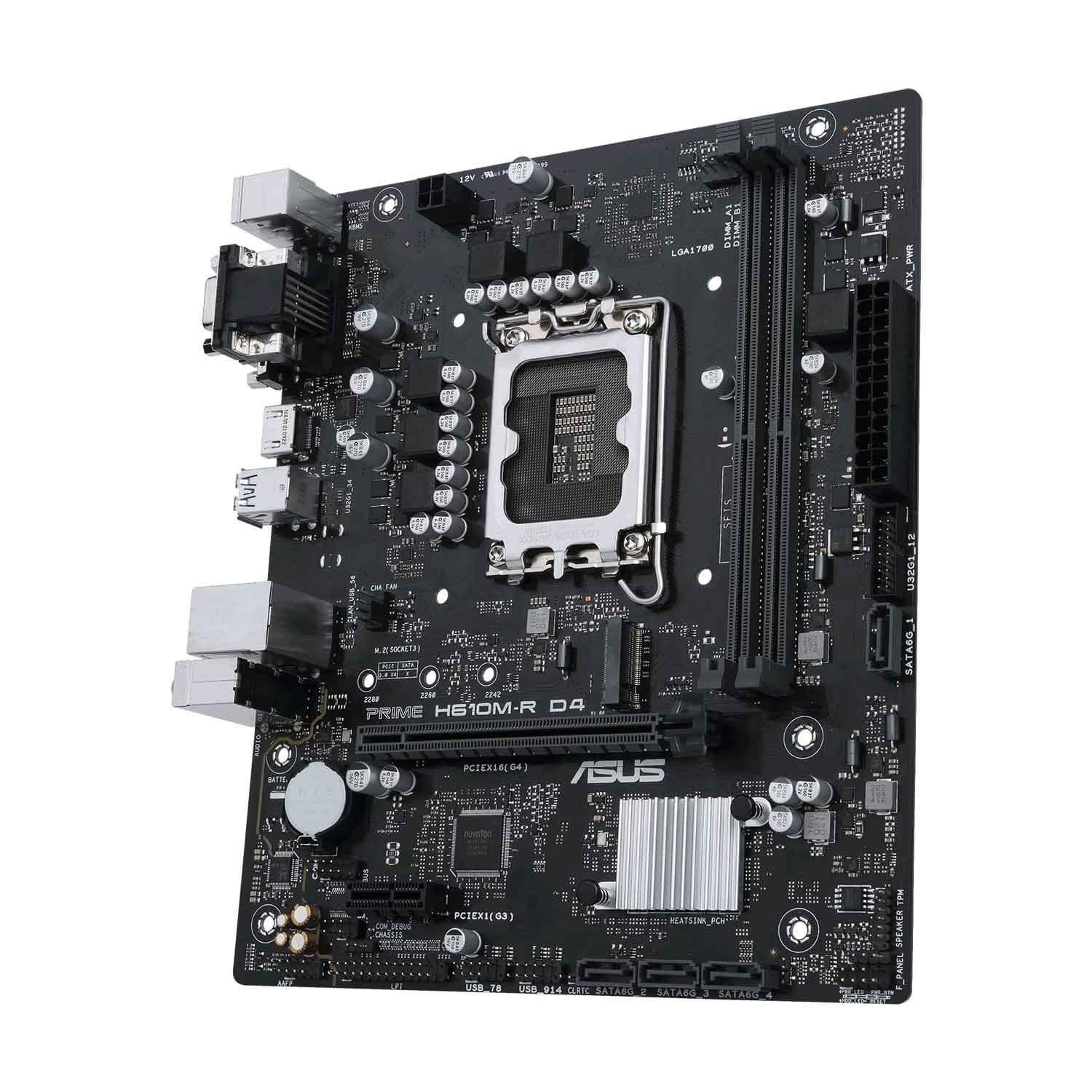 Płyta Asus PRIME H610M-R D4-SI /H610/DDR4/SATA3/M.2/USB3.0/PCIe4.0/s.1700/mATX — zdjęcie 3
