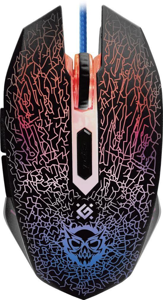 Mysz przewodowa Defender SHOCK GM-110L 3200dpi 6P + podkładka Gaming + GRA — zdjęcie 1