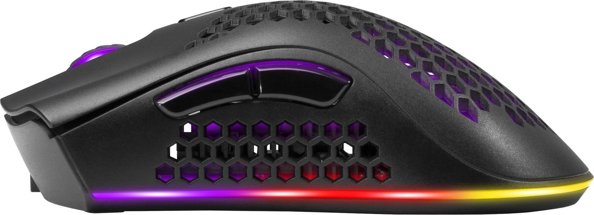 Mysz bezprzewodowa Defender WARLOCK GM-709L optyczna 2400dpi czarna RGB AKUMULATOR 8 przycisków Gaming — zdjęcie 3
