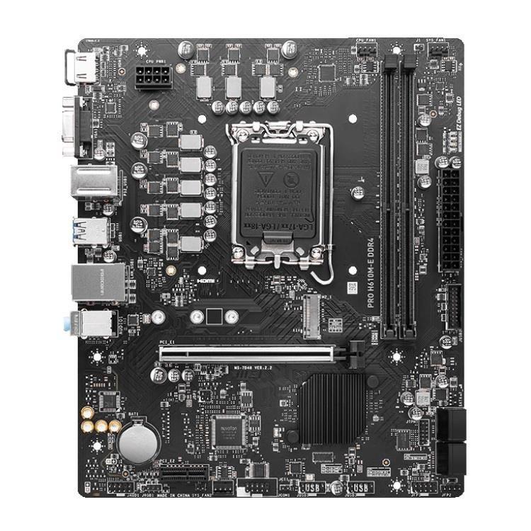 Płyta MSI PRO H610M-E DDR4 /H610/DDR4/SATA3/M.2/USB3.0/PCIe4.0/s.1700/mATX — zdjęcie 1