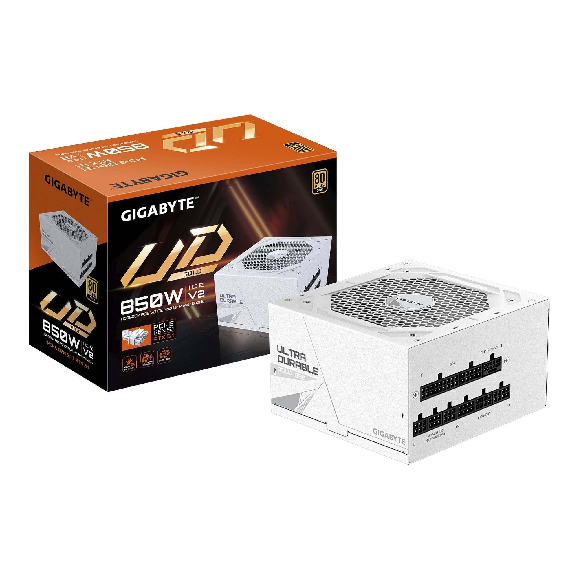 Zasilacz Gigabyte GP-UD850GM PG5 V2 ICE 850W 120mm 80+Gold — zdjęcie 7