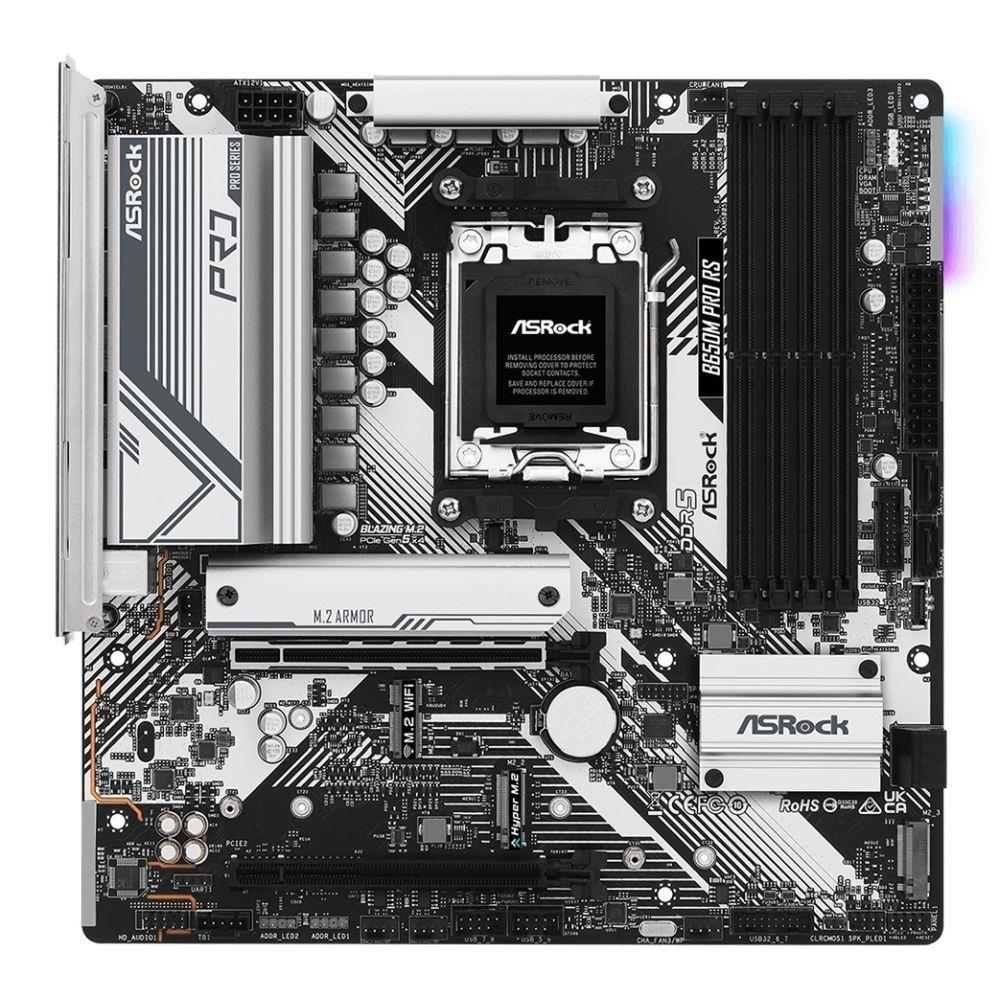 Płyta ASrock B650M PRO RS /AMD B650/DDR5/SATA3/M.2/USB3.1/PCIe4.0/AM5/mATX — zdjęcie 1