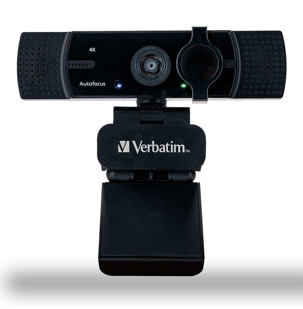 Kamera internetowa Verbatim AWC-03 4K UHD USB 2.0 z podwójnym mikrofonem czarna