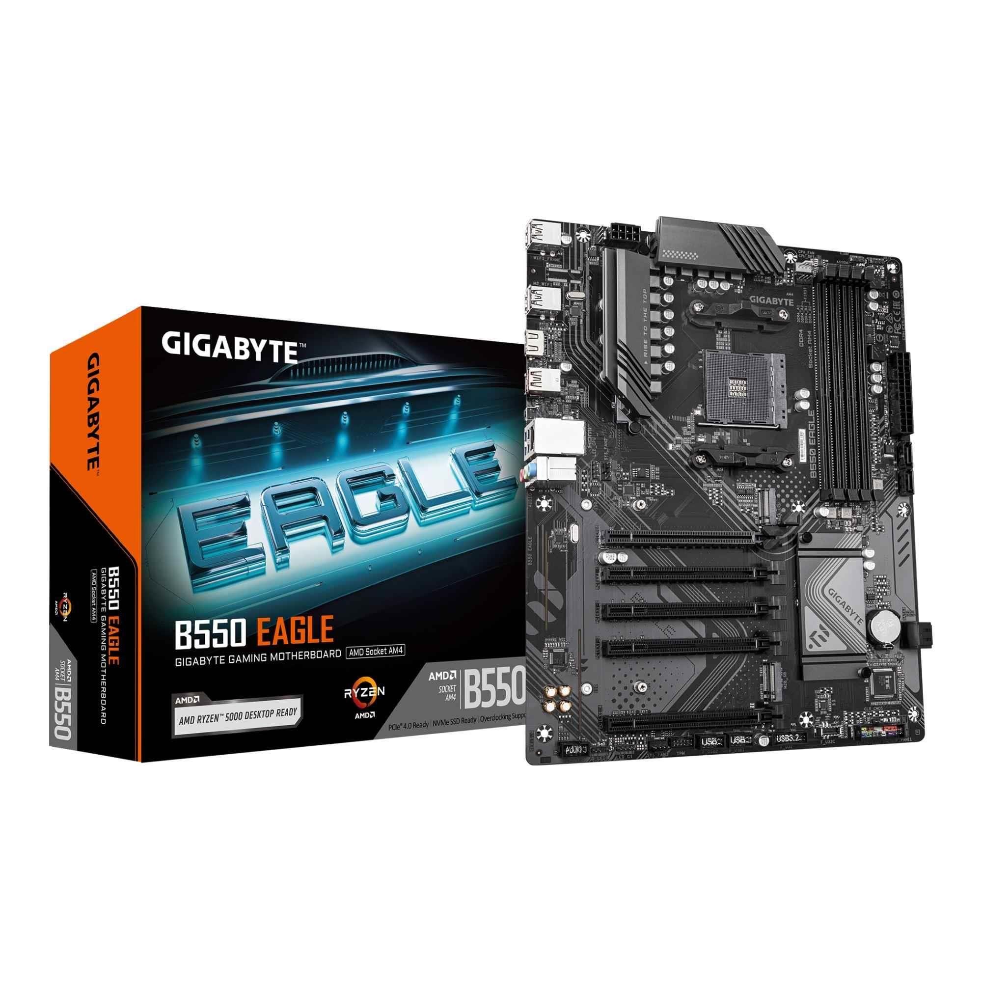 Płyta Gigabyte B550 EAGLE /AMD B550/DDR4/SATA3/M.2/USB3.1/PCIe4.0/AM4/ATX — zdjęcie 4
