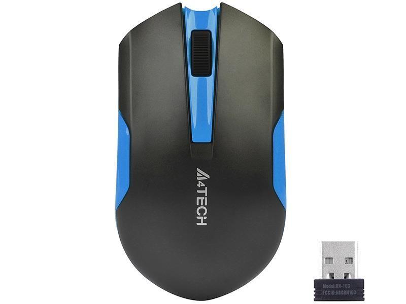Mysz bezprzewodowa A4Tech V-TRACK G3-200N-1 Black+Blue WRLS — zdjęcie 2