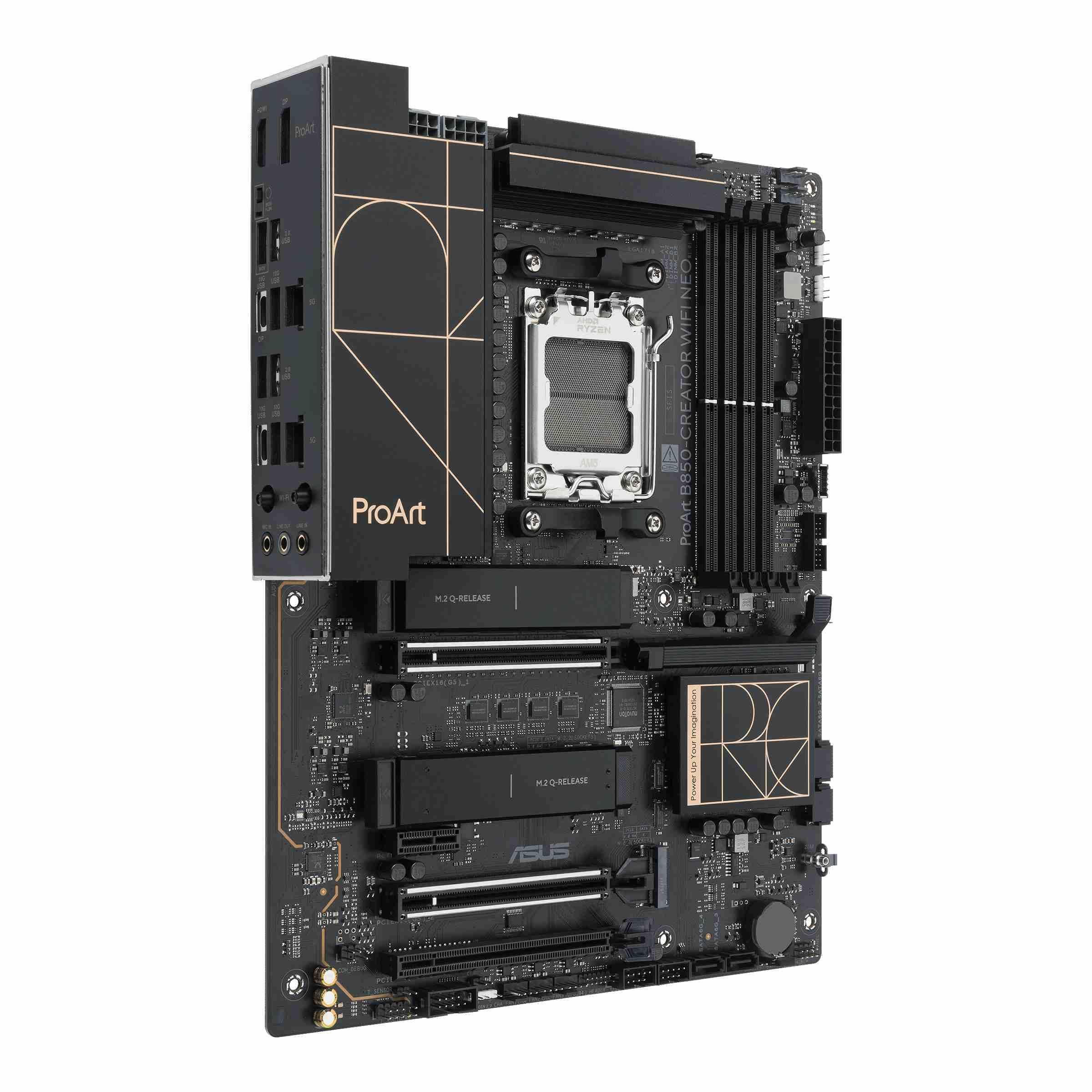Płyta Asus PROART B850-CREATOR WIFI NEO /AMD B850/DDR5/SATA3/M.2/USB3.2/PCIe5.0/WiFi/BT/AM5/ATX — zdjęcie 2