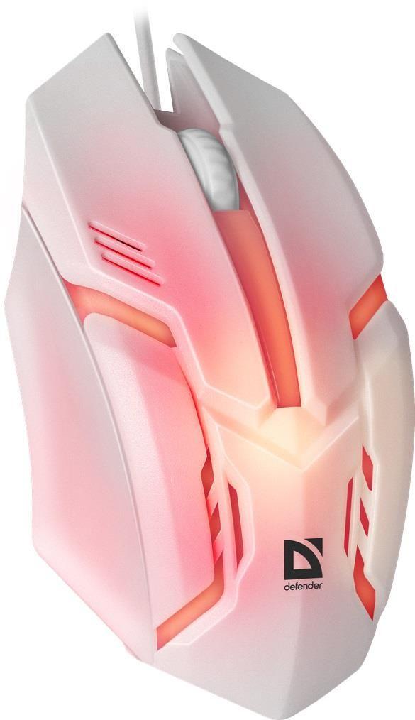 Mysz przewodowa Defender CYBER MB-560L 1200dpi 3P biała — zdjęcie 9