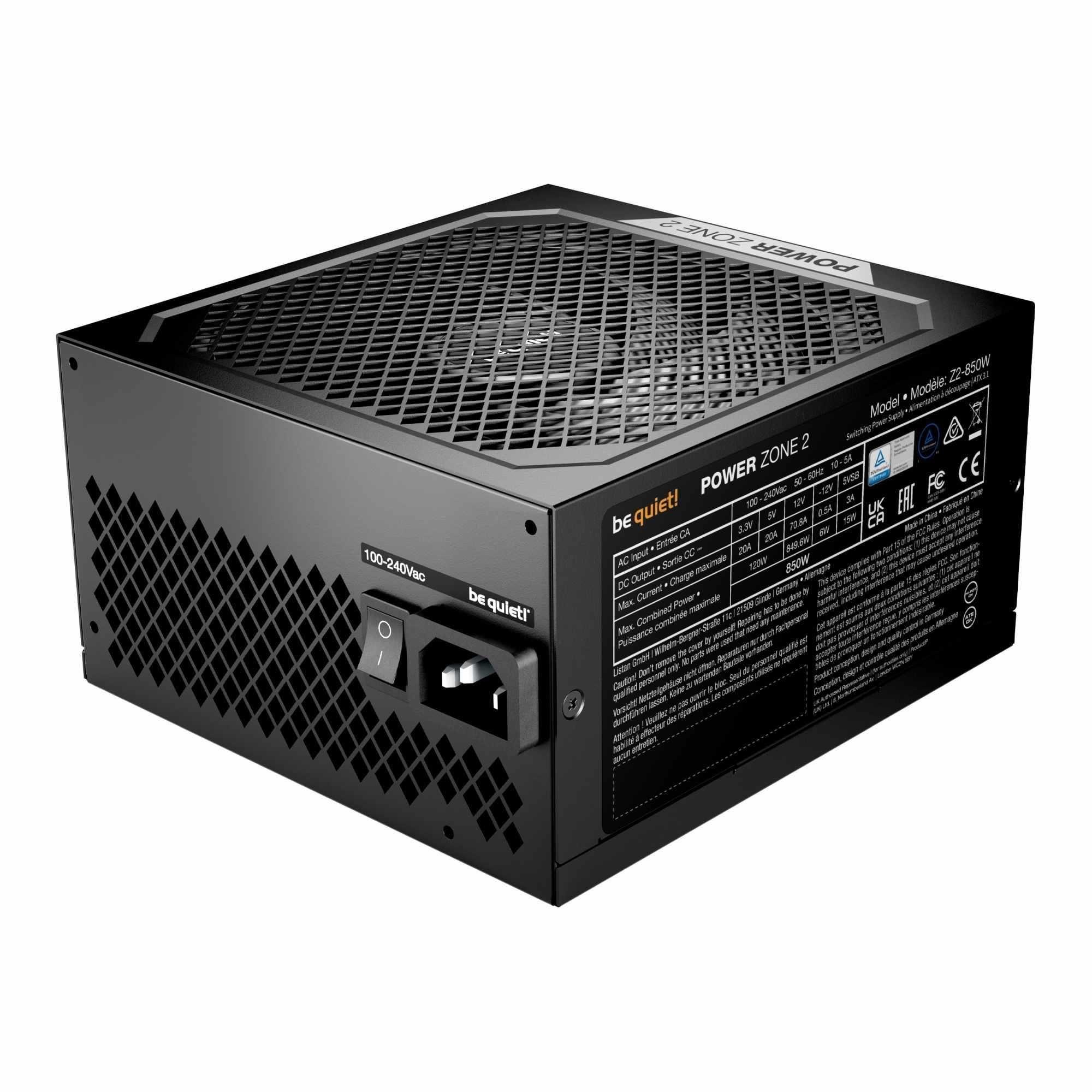 Zasilacz be quiet! Power Zone 2 850W 140mm 80+Platinum aPFC — zdjęcie 4