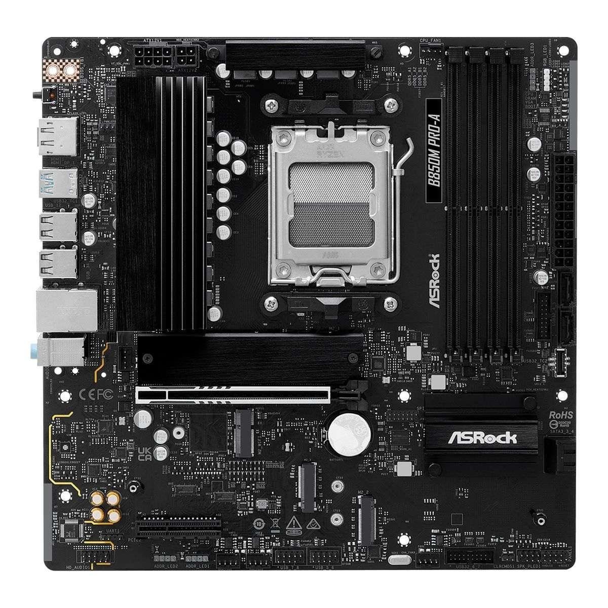 Płyta ASrock B850M Pro-A /AMD B850/DDR5/SATA3/M.2/USB3.1/PCIe5.0/AM5/mATX — zdjęcie 1