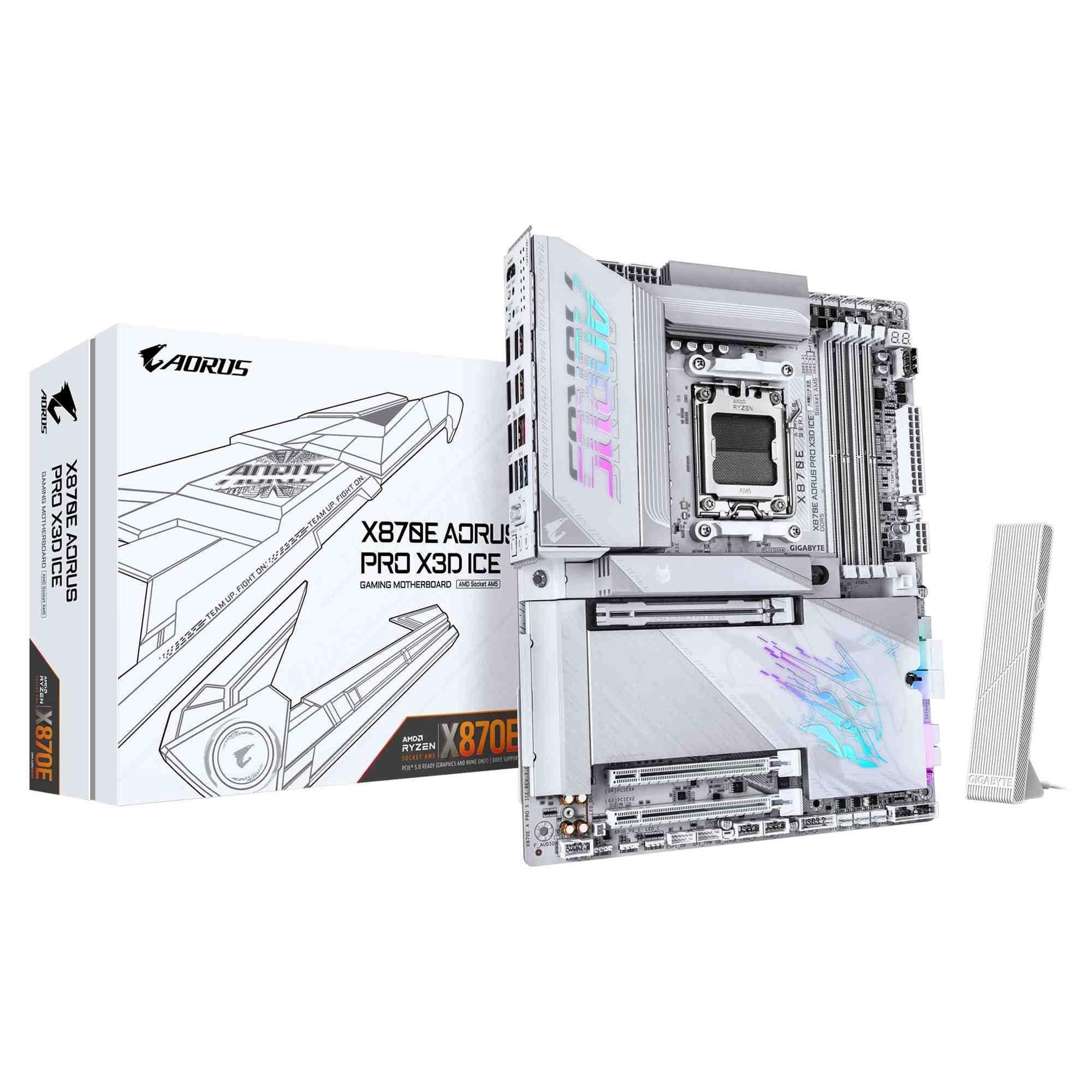 Płyta Gigabyte X870E A PRO X ICE /AMD X870E/DDR5/SATA3/M.2/USB4/PCIe5.0/WiFi/BT/AM5/ATX — zdjęcie 5