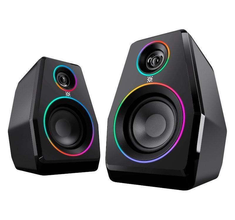 Głośniki Defender SOLAR 10 2.0 10W Bluetooth USB podświetlenie RGB — zdjęcie 5