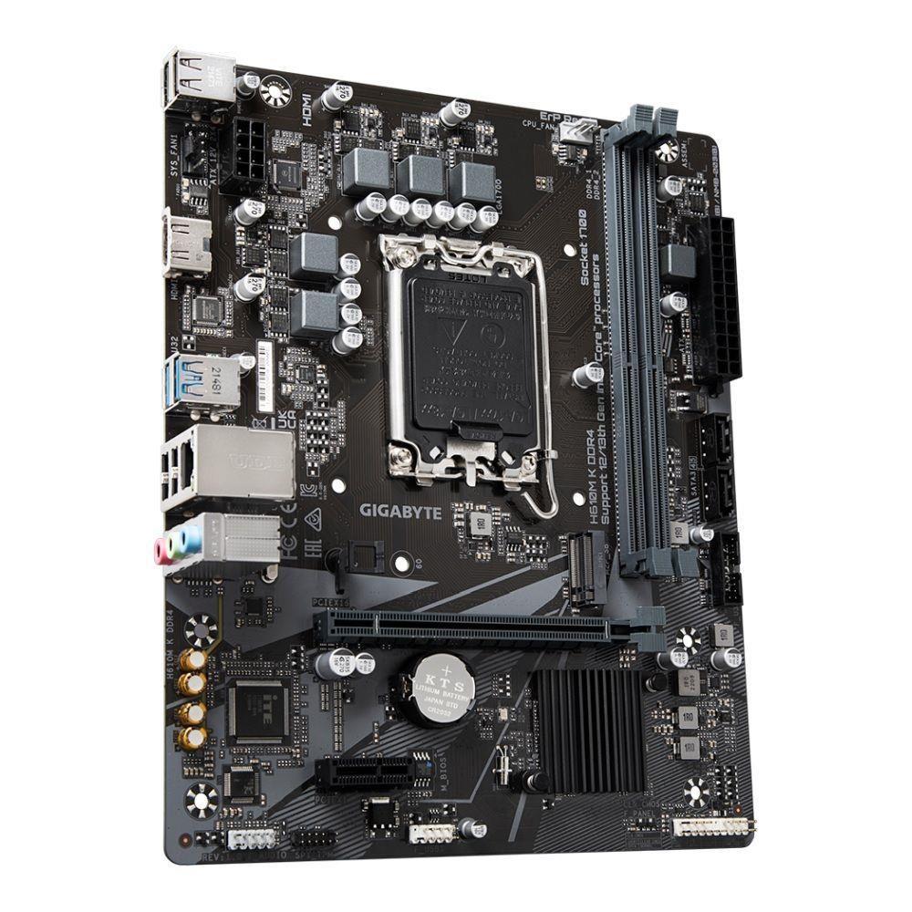 Płyta Gigabyte H610M K DDR4 (rev. 2.0) /H610/DDR4/SATA3/M.2/USB3.0/PCIe4.0/s.1700/mATX — zdjęcie 2