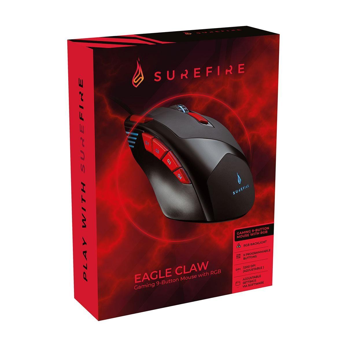 Mysz przewodowa SureFire Eagle Claw RGB — zdjęcie 4
