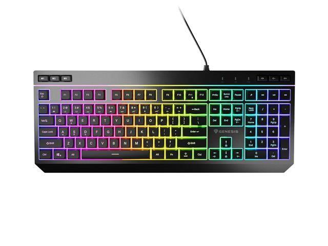 Klawiatura dla graczy Genesis Rhod 530 RGB US podświetlenie gamingowa programowalna
