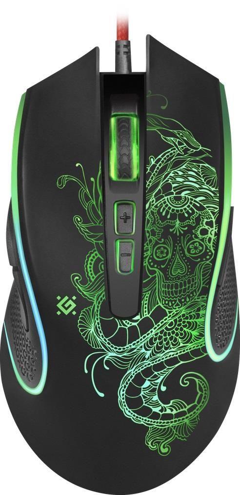 Mysz przewodowa Defender VENOM GM-640L 3200dpi Gaming 8P + GRA — zdjęcie 4