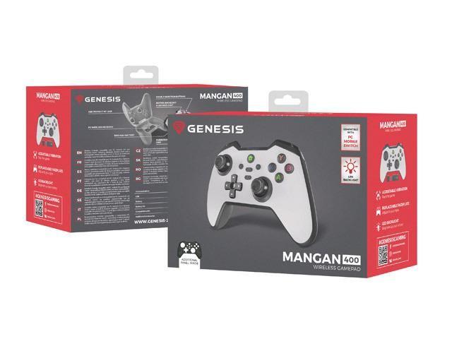 Gamepad Genesis Mangan 400 bezprzewodowy do PC/SWITCH/MOBILE biały — zdjęcie 9