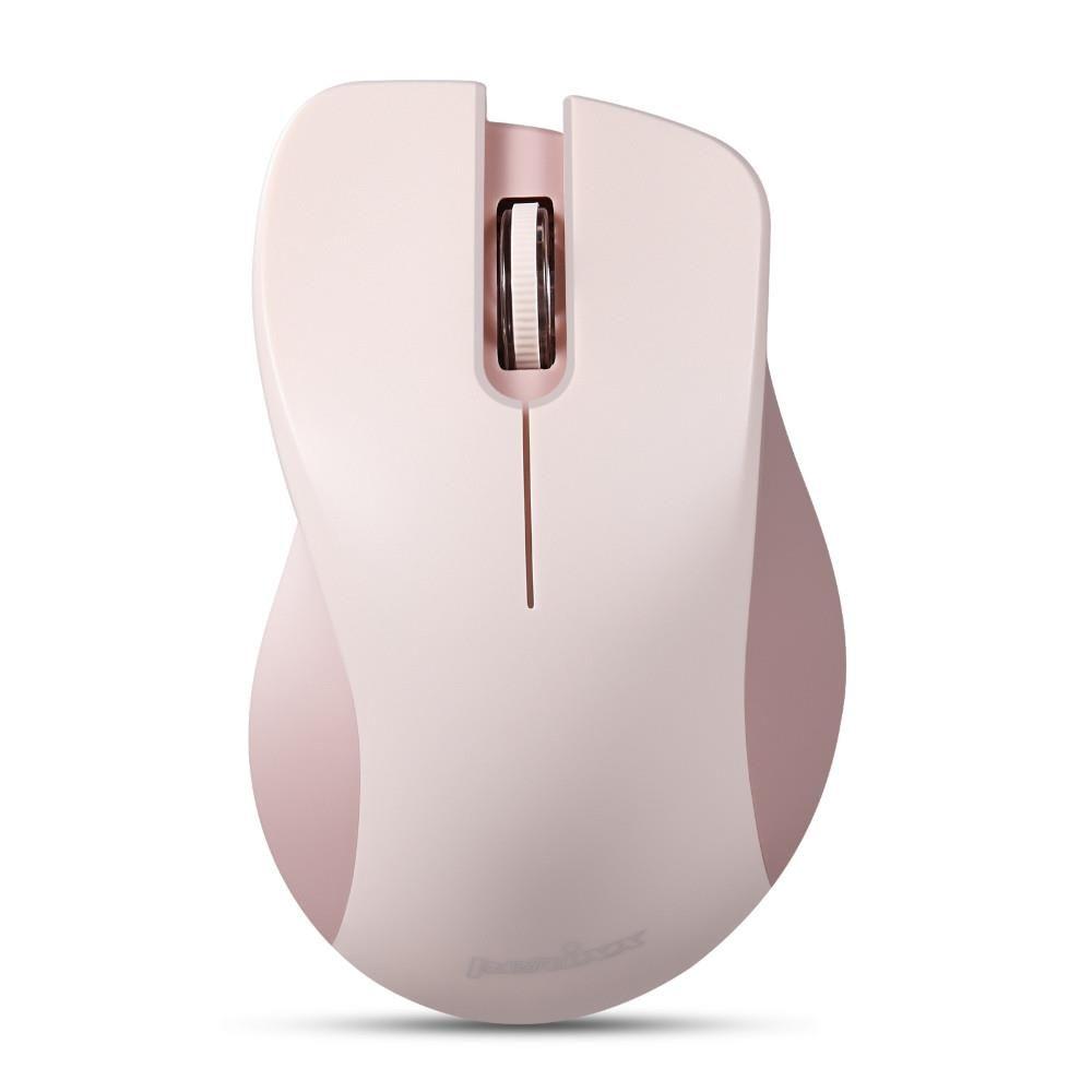 Mysz bezprzewodowa Perixx PERIMICE-621 optyczna 1600dpi 2.4 GHz, różowa, silent, cicha, bezklikowa — zdjęcie 1