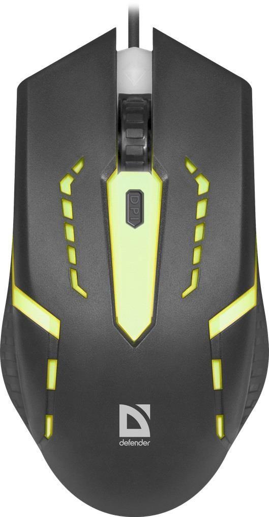 Mysz przewodowa Defender FLASH MB-600L 1200dpi 4P LED — zdjęcie 4