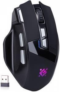 Mysz bezprzewodowa Defender KNIGHT GM-885 optyczna 3200dpi czarna RGB AKUMULATOR 7 przycisków Gaming bezklikowa silent — zdjęcie 6
