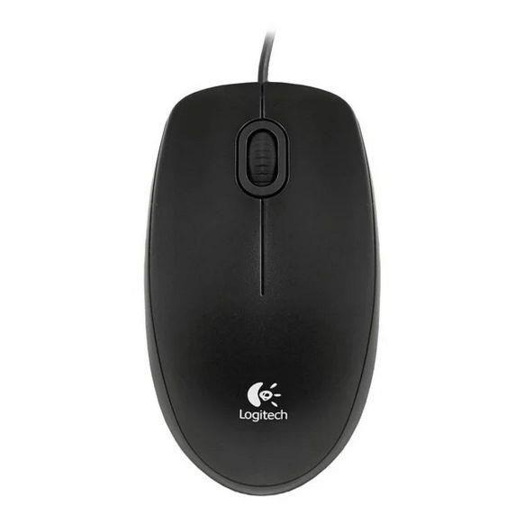 Mysz przewodowa Logitech B100 OEM optyczna czarna — zdjęcie 3