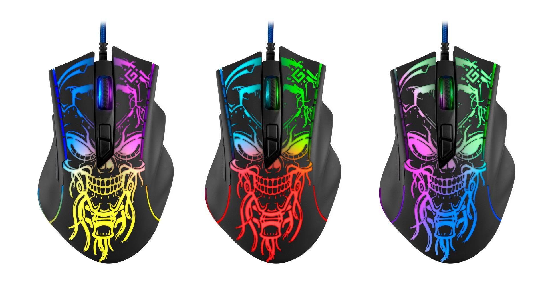 Mysz przewodowa Defender BULLETSTORM GM-928 7200dpi Gaming 7P RAINBOW — zdjęcie 2