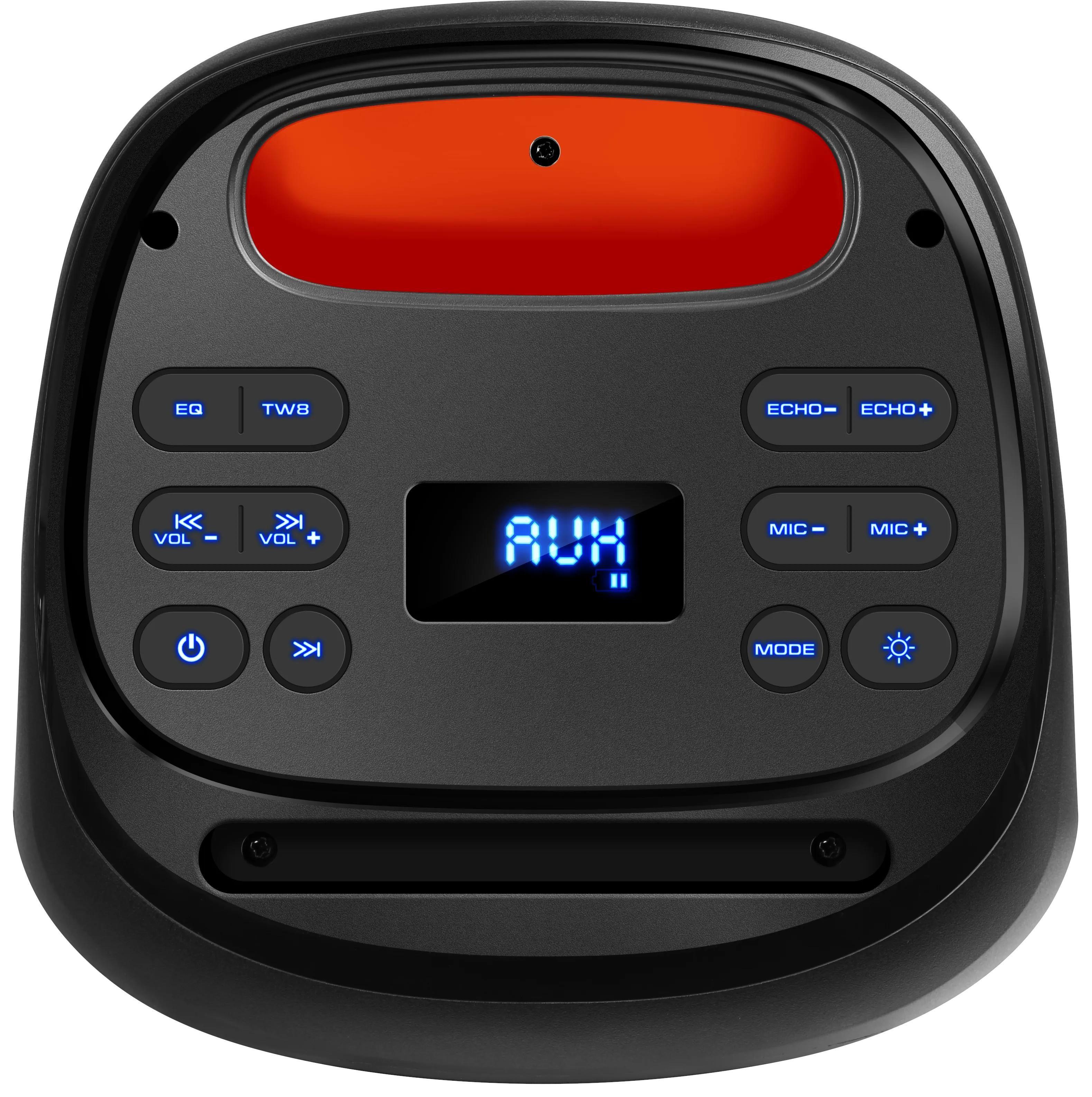 Głośnik Defender BOOMER 50 Bluetooth 50W MP3/FM/SD/USB/AUX/TWS/LED/MIC KARAOKE czarny — zdjęcie 4
