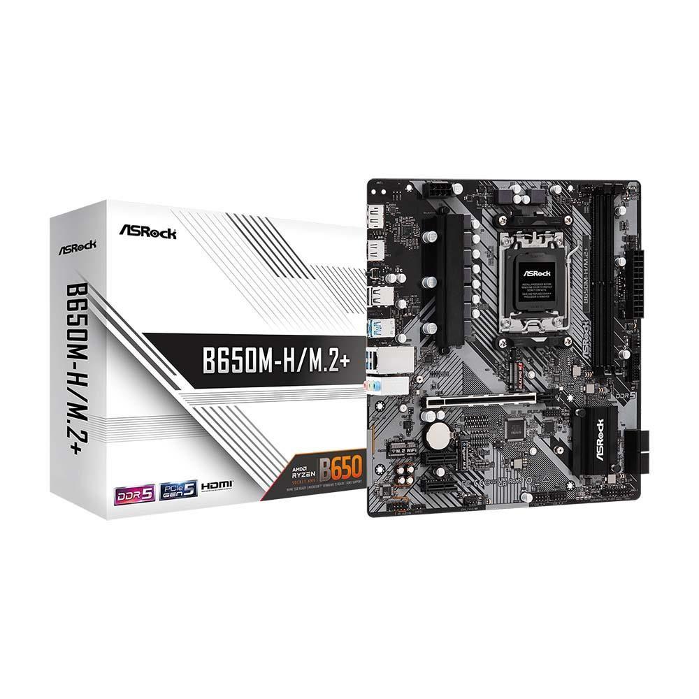 Płyta ASrock B650M-H/M.2+ /AMD B650/DDR5/SATA3/M.2/USB3.0/PCIe4.0/AM5/mATX — zdjęcie 5