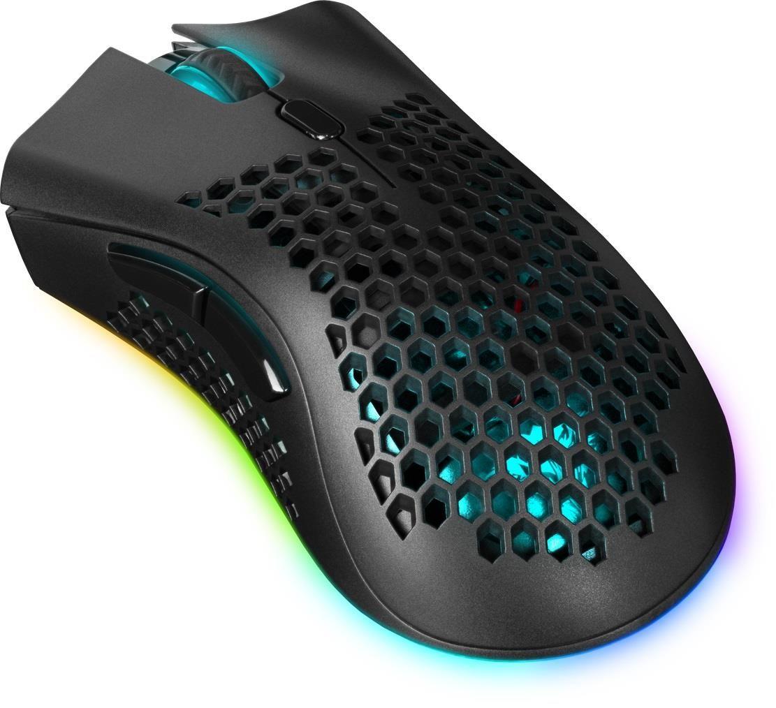 Mysz bezprzewodowa Defender WARLOCK GM-709L optyczna 2400dpi czarna RGB AKUMULATOR 8 przycisków Gaming — zdjęcie 7
